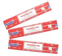 Dragon de Feu de bâtonnets d'encens Satya - Gamme ayurvédique, Lot de 3