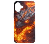 Dragon de feu émergeant des Profondeurs de Lave Ardente Coque pour iPhone 16 Plus