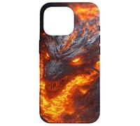 Dragon de feu émergeant des Profondeurs de Lave Ardente Coque pour iPhone 16 Pro