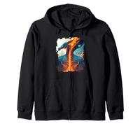 Dragon de feu Flamboyant d'invincibilité Sweat à Capuche