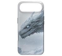 Dragon de Glace féroce traquant à Travers Une tempête hivernale Coque pour iPhone Air