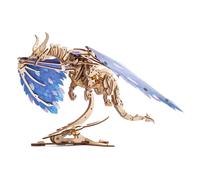 Dragon de la tempête ? Maquette mécanique en bois à construire, puzzle 3D animé blue;brown TU