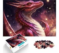Dragon de l'espace Cosmique Puzzle pour Adolescents 1000 pièces Coupe de précision Décoration d'intérieur et Cadeaux Uniques 38x26cm