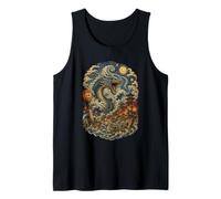 Dragon de mer Japonais Chaos Wave Samurai Vintage Anime Lovers Débardeur