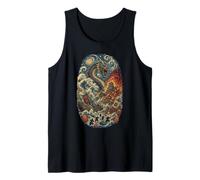 Dragon de mer Japonais Chaos Wave Samurai Vintage Anime Lovers Débardeur
