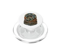 Dragon de mer Japonais Chaos Wave Samurai Vintage Anime Lovers PopSockets PopGrip pour MagSafe
