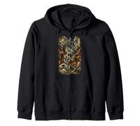 Dragon de mer Japonais Chaos Wave Samurai Vintage Anime Lovers Sweat à Capuche