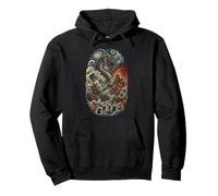 Dragon de mer Japonais Chaos Wave Samurai Vintage Anime Lovers Sweat à Capuche