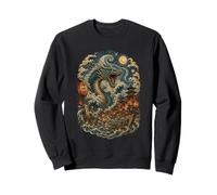 Dragon de mer Japonais Chaos Wave Samurai Vintage Anime Lovers Sweatshirt