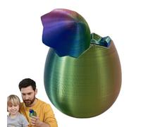 Dragon De Pâques Imprimé En 3D - Oeufs De Pâques Colorés Colorés | Coloré Imprimé En 3D | Jouets De Bureau Miny Oeufs À La Main, Décoration De Maison Pour Les Vacances Fonctions