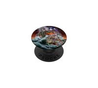 Dragon d'eau géant, Monstre de mer, tempête de Foudre PopSockets PopGrip Adhésif