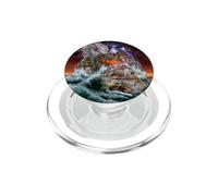 Dragon d'eau géant, Monstre de mer, tempête de Foudre PopSockets PopGrip pour MagSafe