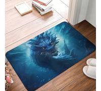 Dragon des Mers Paillasson Intérieur Absorbant Welcome Paillassons Lavable en Machine Paillasson D'Entree pour Couloir Salon Baignoire 40X60Cm
