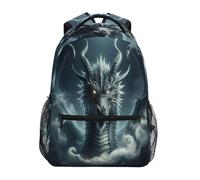 Dragon Des Ténèbres Cartable Scolaire Antivol Cartables Scolaires Léger Sacs D'École Pour Déplacements Plein Air Homme 29X40Cm