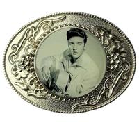 DRAGON DESIGNS TANSIDE LTD. Elvis Boucle de ceinture bombée en verre avec boîte cadeau