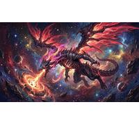 Dragon Dévoreur d'Étoiles Puzzle 1000 Pièces Adultes Et Enfants,Jeu Éducatif,Premium,Carton,Dès 14 Ans,Casse-tête,Déco Murale, Anti-Stress,Détente,Défi 38x26cm
