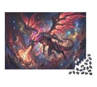 Dragon Dévoreur d'Étoiles Puzzle en Bois 1000 Pièces Adultes Et Enfants,Premium,Bois, Anti-Stress,Casse-tête,Jeu Éducatif,Déco Murale,Dès 14 Ans,Défi,Détente (75x50cm)