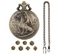 Dragon Dice Kit RPG avec étui de rangement pour donjons, dragons, jeux, amis, famille, aventure, cadeau collectif