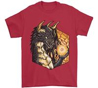 Dragon Dice RPG Jeu de rôle Fantasy T-shirt pour homme 100 % coton, Rouge, XXXXL