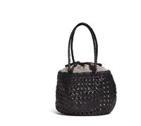 Dragon Diffusion - Round Cannage Shoulder Bag - Femme - Sacs - Noir - Taille: ONE Size