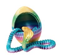 Dragon d'impression 3D dans Un œuf, Serpent d'impression 3D Articulé Dragon | Jouet imprimé serpent Fidget Figurine articulée Dragon Snake Fantasy pour décorat