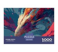 Dragon Divin coloré Puzzle 1000 Pièces Adultes Enfants Cadeau, Amusement, Puzzles Classiques La Décoration De La Maison