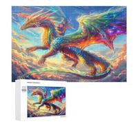 Dragon Divin Puzzles 1000 Pièces Educa Relaxant Animaux Magiques Décoration Intérieure Artistique pour Famille Challenge Difficile Assemblage Amusant 1000 PCS