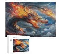 Dragon Divin Puzzles 300 Pièces Educa Qualité Supérieure Animaux Magiques Décoration Artistique pour Famille Challenge Difficile Relaxation 3D Assemblage Amusant 300 PCS