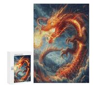 Dragon Divin Puzzles 300 Pièces Moderne 3D Animaux Magiques Divertissement Créatif pour Adultes Et Enfants Challenge Décoration Intérieure Cadeau Unique 300 PCS