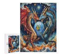 Dragon Divin Puzzles 500 Pièces Educa Moderne Animaux Magiques Décoration Intérieure Relaxant pour Adultes Et Enfants Assemblage Amusant Challenge 3D 500 PCS