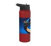 Dragon d'or mystique dans l'anneau de l'espace bleu Stainless Steel Insulated Water Bottle