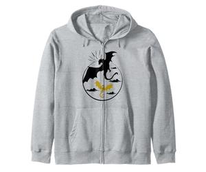 Dragon doré et Noir Mystique Aventure Fantastique Sweat à Capuche