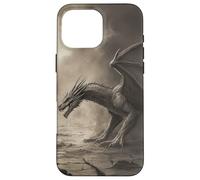 Dragon - Dragon féroce Fantasy dans Un Paysage orageux Coque pour iPhone 16 Pro Max