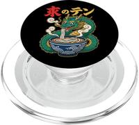 Dragon drôle Mangeant des Nouilles Ramen Udon Anime Japonais PopSockets PopGrip pour MagSafe