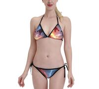Dragon du Ciel De Feu Femme Beachwear 2 Pièces Taille Basse Ensemble De Bikini Classique Triangle Bikini pour Spa Surf Vacances