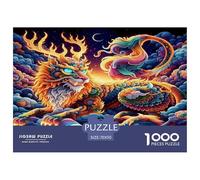 Dragon du Mal 1000 Pièces Puzzle pour Adultes, Défi Jouets, Cadeau, Jouet pour Enfant, Jeux Éduchatif, Qualité Premium 70x50cm/1000pcs