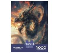 Dragon du Mal Puzzle 1000 Pièces Educa Jouet Jeu D'Intelligence DécoRation Intérieure Jeu Éduchatif Challenge Toy Adultes Et Enfants À Partir De 14 Ans 70x50cm/1000pcs