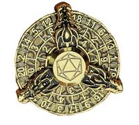 Dragon & Dungeons Dice Spinner, Roulette Dice Spinner,Spinner à dés de Roulette du, D20 Jeu de dés Mécaniques en Métal avec Boîte à dés D & D,dés Forme Roulette Donjons,RPG D4 D6 D8 D10 D12 D%
