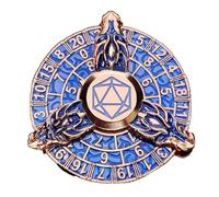 Dragon & Dungeons Dice Spinner, Roulette Dice Spinner,Spinner à dés de Roulette du, D20 Jeu de dés Mécaniques en Métal avec Boîte à dés D & D,dés Forme Roulette Donjons,RPG D4 D6 D8 D10 D12 D%