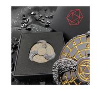 Dragon & Dungeons dice Spinner, unique roulette de dés, métal d & D dice set avec cadeau boîte de dés DND pour Dragon & Dungeons jeu de rôle (RPG), MTG, Pathfinder, jeux de table, jeux de société