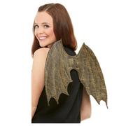 Dragon Échelle Ailes Adultes Halloween or et Noir Déguisement Hommes Femmes