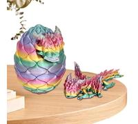 Dragon Egg - Décoration de bureau motif dragon animaux 3D avec œufs - Jouet d'ornement de bureau - Jouets de bureau de décoration de la maison avec mouvement flexible de joints pour