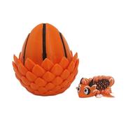 Dragon Egg Fidget Toy - 3D Printed Articulated Winged Dragon | Realistic Crystal Dragona Egg Surprise for Kids & Adults, Sensory Stress Relief Toy for Home, Office, Desk Decor