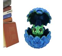 Dragon Egg Sculpture - flex Figurine Toy, Ornement De Couleur Dégradé, Affichage De Créature Mobile | Détail De Sculpture De Modèle Articulé, Pièce De Style Fantastique Réaliste Pour La Vitrine Du Sa