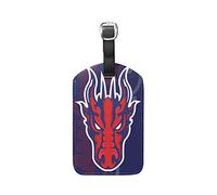 Dragon en Colère Rouge Répéter Etiquettes à Bagages de Valises Voyage en Cuir Etiquette Nom Adresse ID Tags Drôle pour Les Garçons Filles(3PACK)