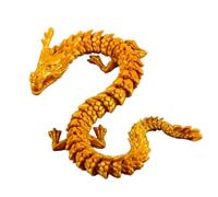- Dragon en cristal imprimé - 30 cm Articulations flexibles Jouet animal | Dragon mobile portable avec impression - Jouet de construction de dragon - Jouet de figurines de dragon pour la décoration de