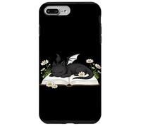 Dragon endormi sur Livre Fantasy Book Lover Romans de Rat de bibliothèque Coque pour iPhone 7 Plus/8 Plus