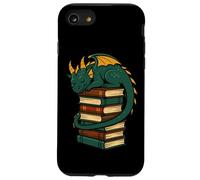 Dragon endormi sur Pile de Livres Fantasy Art Coque pour iPhone SE (2020) / 7/8
