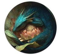 Dragon enroulé dans Une Fleur Cadeau Unique Décoration Intérieure Jeu ÉduChatif Challenge Toy Adultes & Enfants des 14 Ans 1000pcs (67.5x67.5cm)