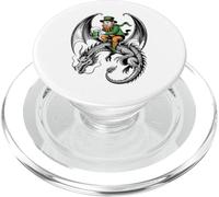 Dragon et Leprechaun Celtique Irlandais Classique de la Saint-Patrick PopSockets PopGrip pour MagSafe